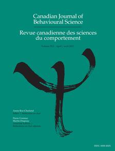 Canadian Journal of Behavioural Science/Revue canadienne des sciences du comportement