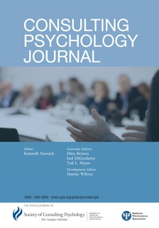 Consulting Psychology Journal Practice and Research