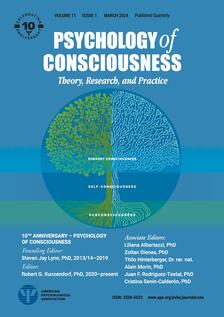 Psychology of Consciousness Theory Research and Practice