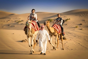 Abu Dhabi: Desert Safari with BBQ, Camel Ride & Sandboarding