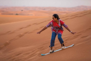 Abu Dhabi: Desert Safari with BBQ, Camel Ride & Sandboarding