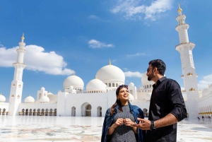 アブダビのウォーキングツアー：シェイク・ザイード・モスクと図書館をご訪問ください