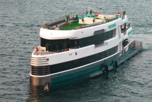 Abu Dabi: paseo en barco con cena y buffet en un megayate en Yas Marina Bay