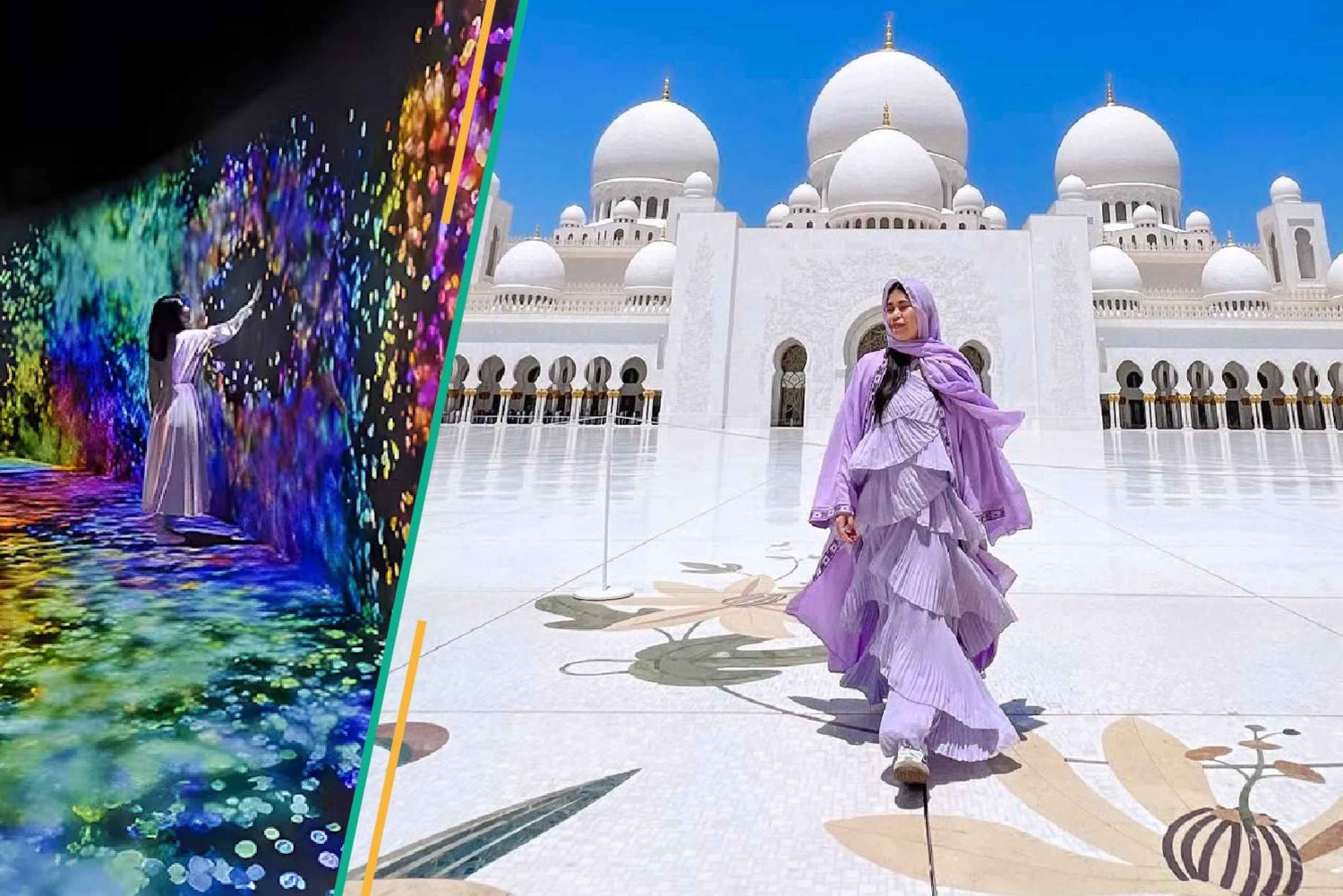 Da Dubai: tour della città di Abu Dhabi con teamLab Experience
