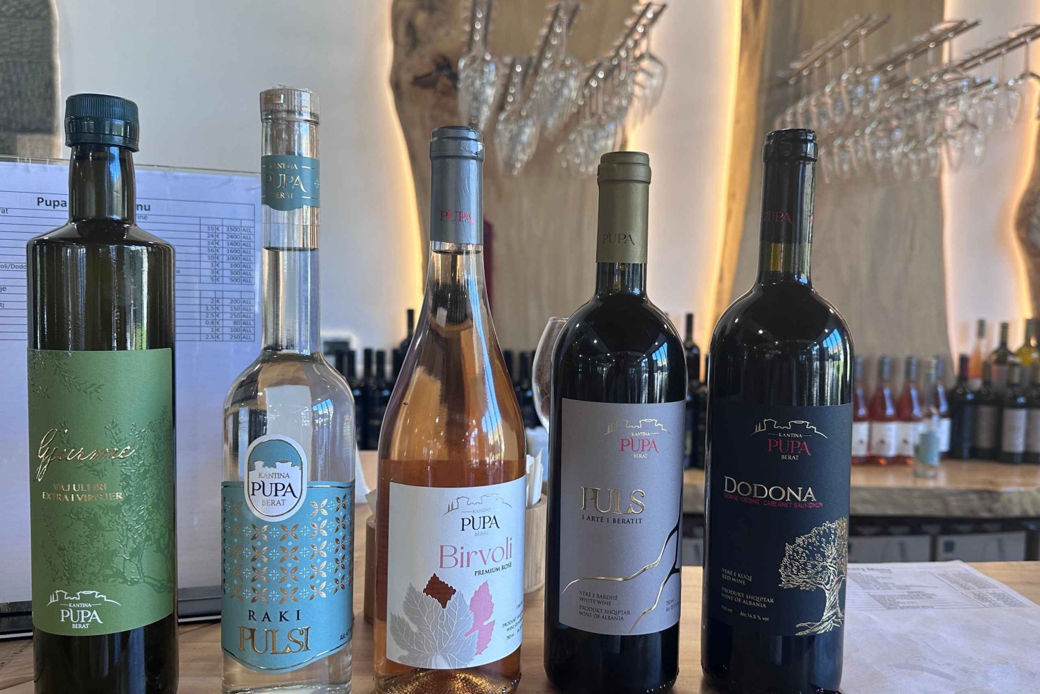 Berat: Tour e degustação na vinícola Pupa