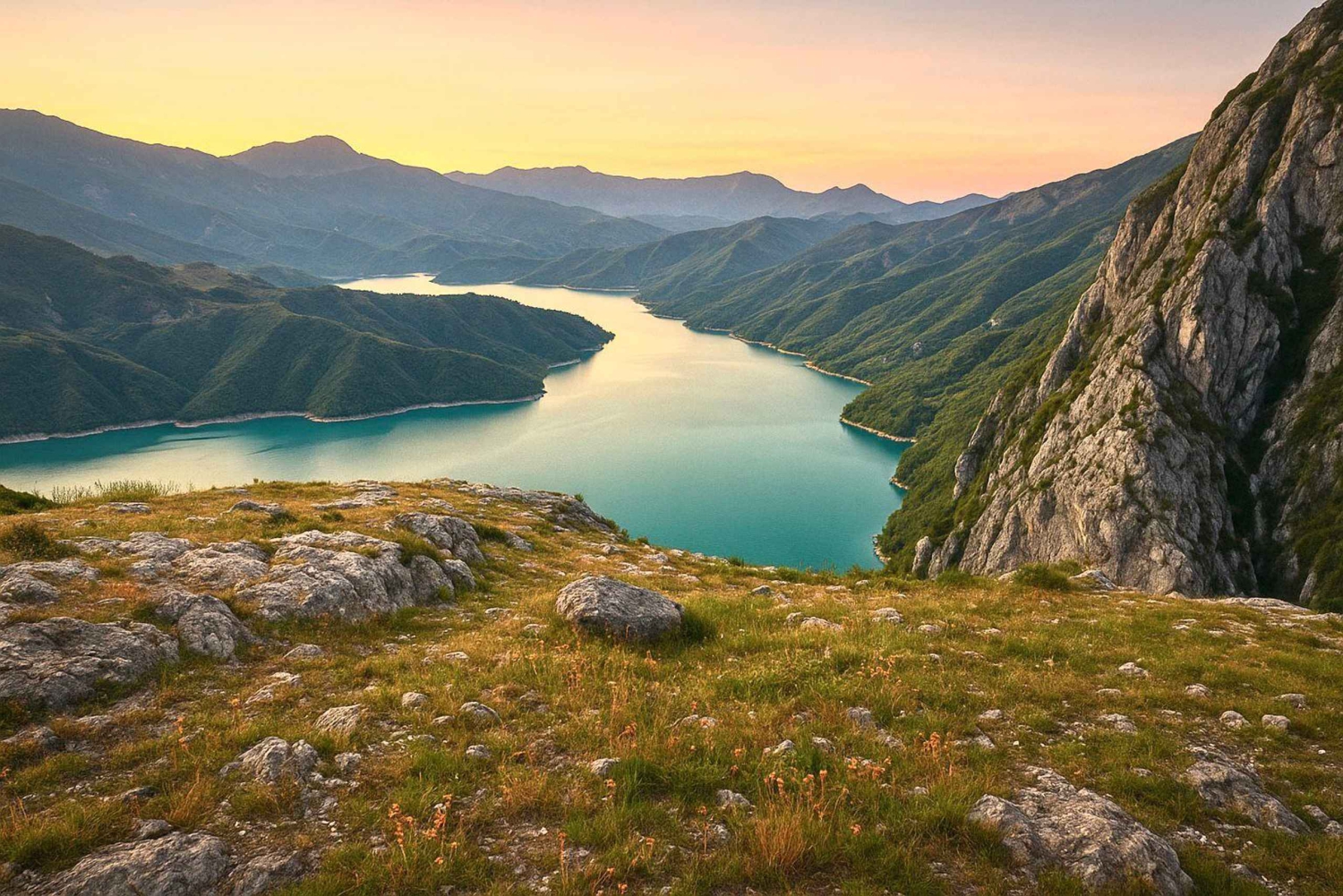 Fra Durres/Tirana: Solnedgangstur ved Bovillasøen med 4x4 SUV