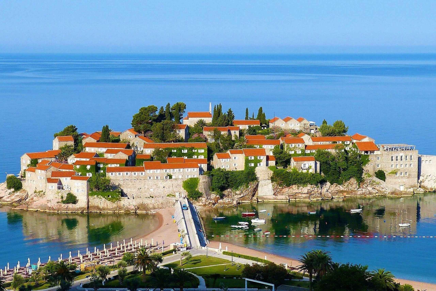 Fra Tirana/Shkodra: Budva og Sveti Stefan (Montenegro)