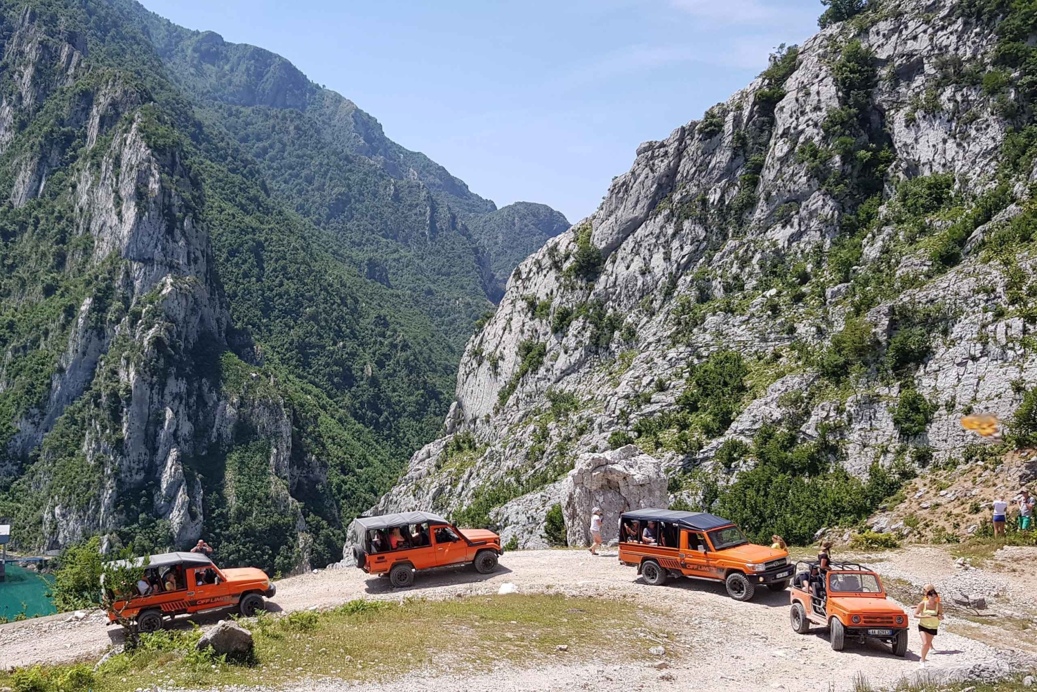 Desde Tirana: Cañón del Lago Bovilla y Monte Gramti en 4x4 descubierto