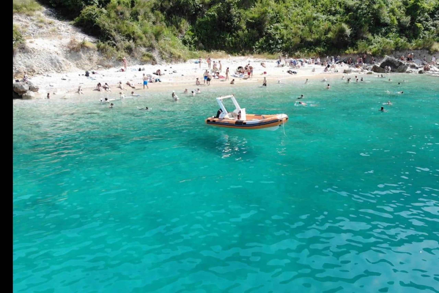 Vlore: Speedbåt-eventyr til Sazan-øya og Haxhi Ali-hulen