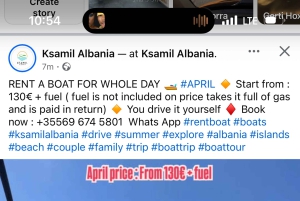 Wycieczka prywatna do Blue Eye, Sarandy i Ksamila z rejsem wycieczkowym