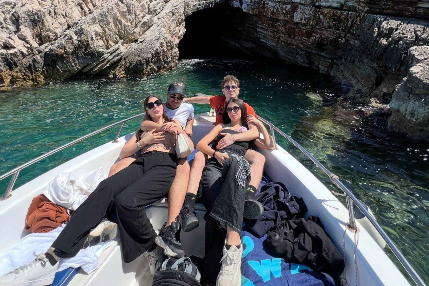 Pelagic Boat Tour 7 Ziele: Getränk + Schnorchel + Sonnenschirm️‍