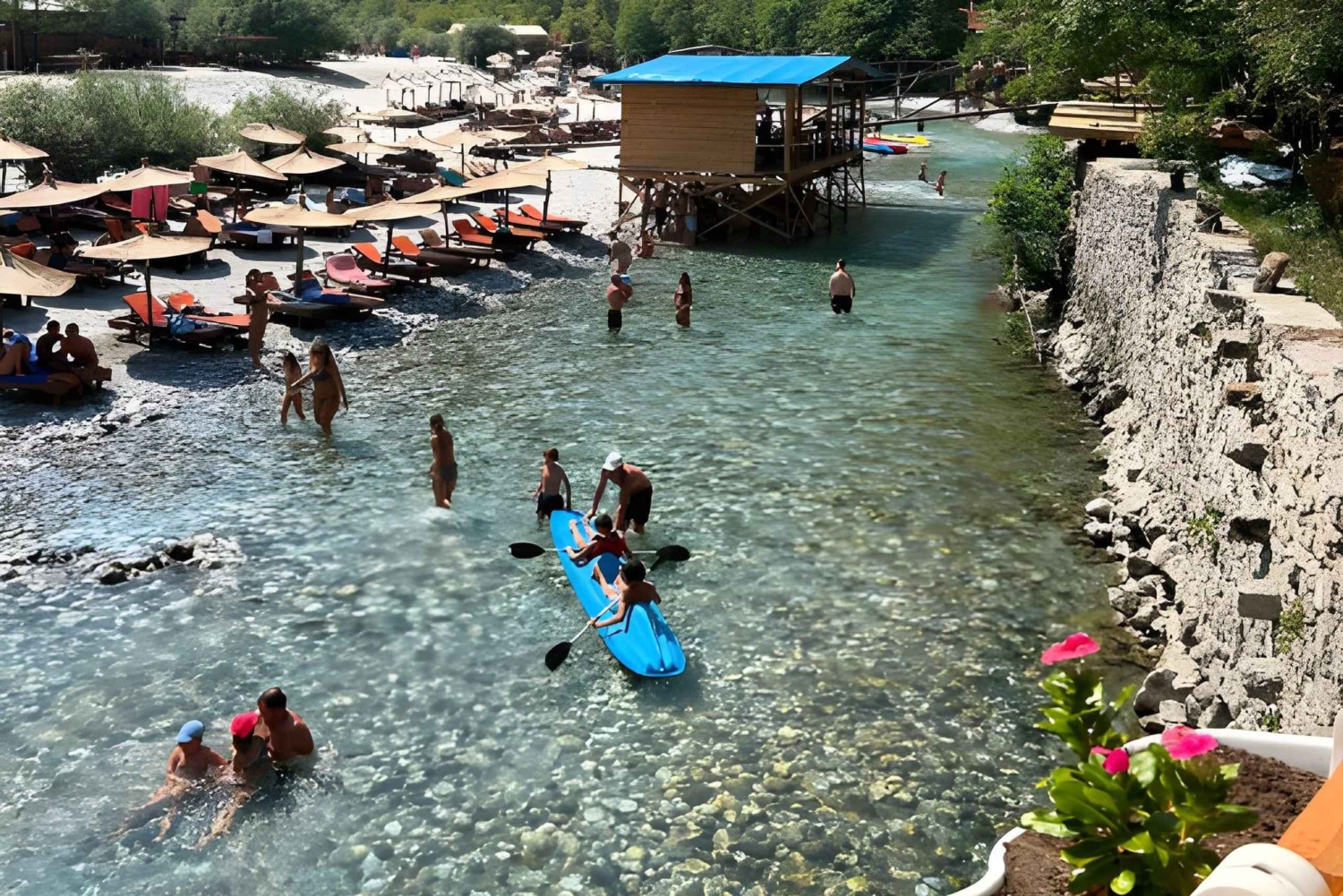 Naturskøn bådtur i Shkodra. Tur fra Komanisøen til Shalafloden
