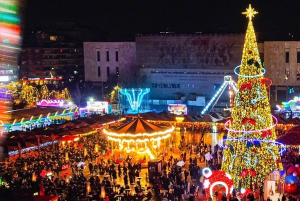 Tirana: Magisk jule-byvandring med en drink