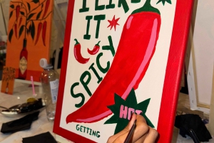 Аликанте: Арт-вечеринка - рисуйте, пейте и веселитесь