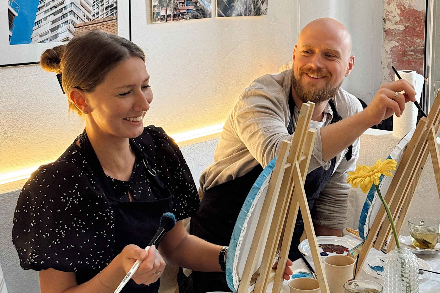 Аликанте: частный арт-тур для пар — рисование и дегустация