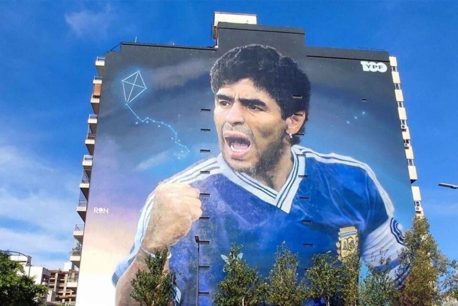 Argentinske fotballlegender Graffiti Tour: Messi og Maradona