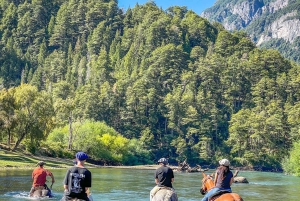 Rafting og ridning i El Manso, med avgang fra Bariloche