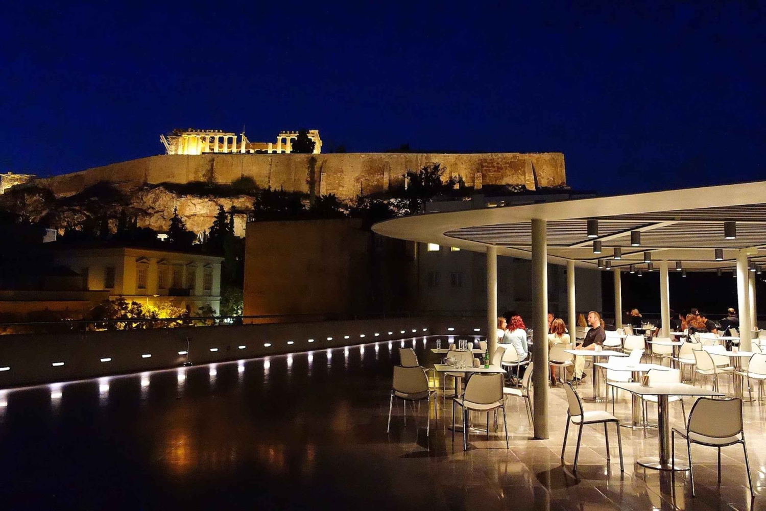 Akropolis och Akropolis museum Besök på fredag eftermiddag