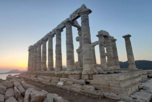 Athens: Blue Hop-on-Hop-off Bus and Cape Sounion Sunset Tour