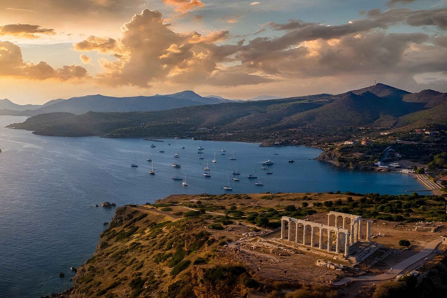 Cabo Sounion, Templo de Poseidón, Riviera de Atenas Tour privado