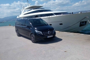 Atenas Tour de medio día en limusina y comida tradicional griega