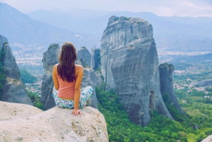 Athens: Meteora Monasteries & Caves Day Trip & Lunch Option