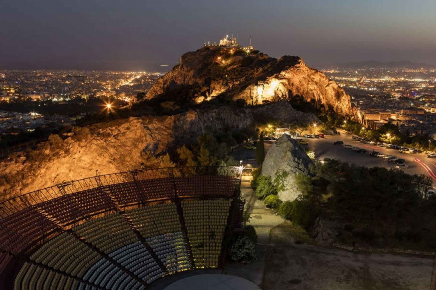 Tour privado por los lugares de interés iluminados de Atenas