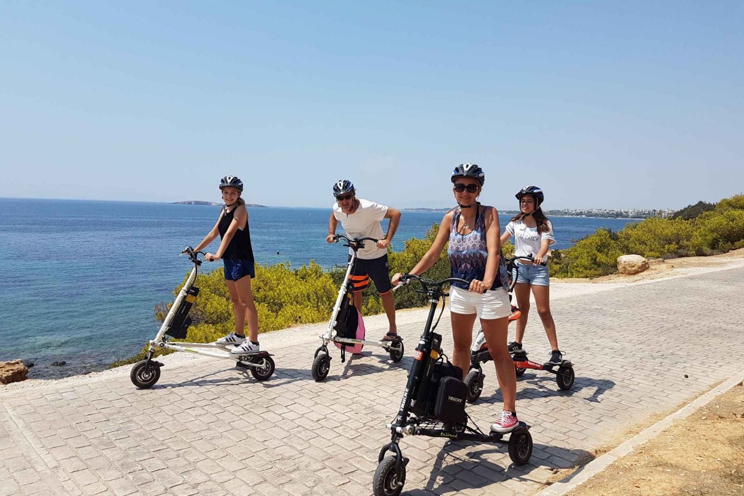 Trikke-Radtour an der Athener Riviera und Vouliagmeni-See