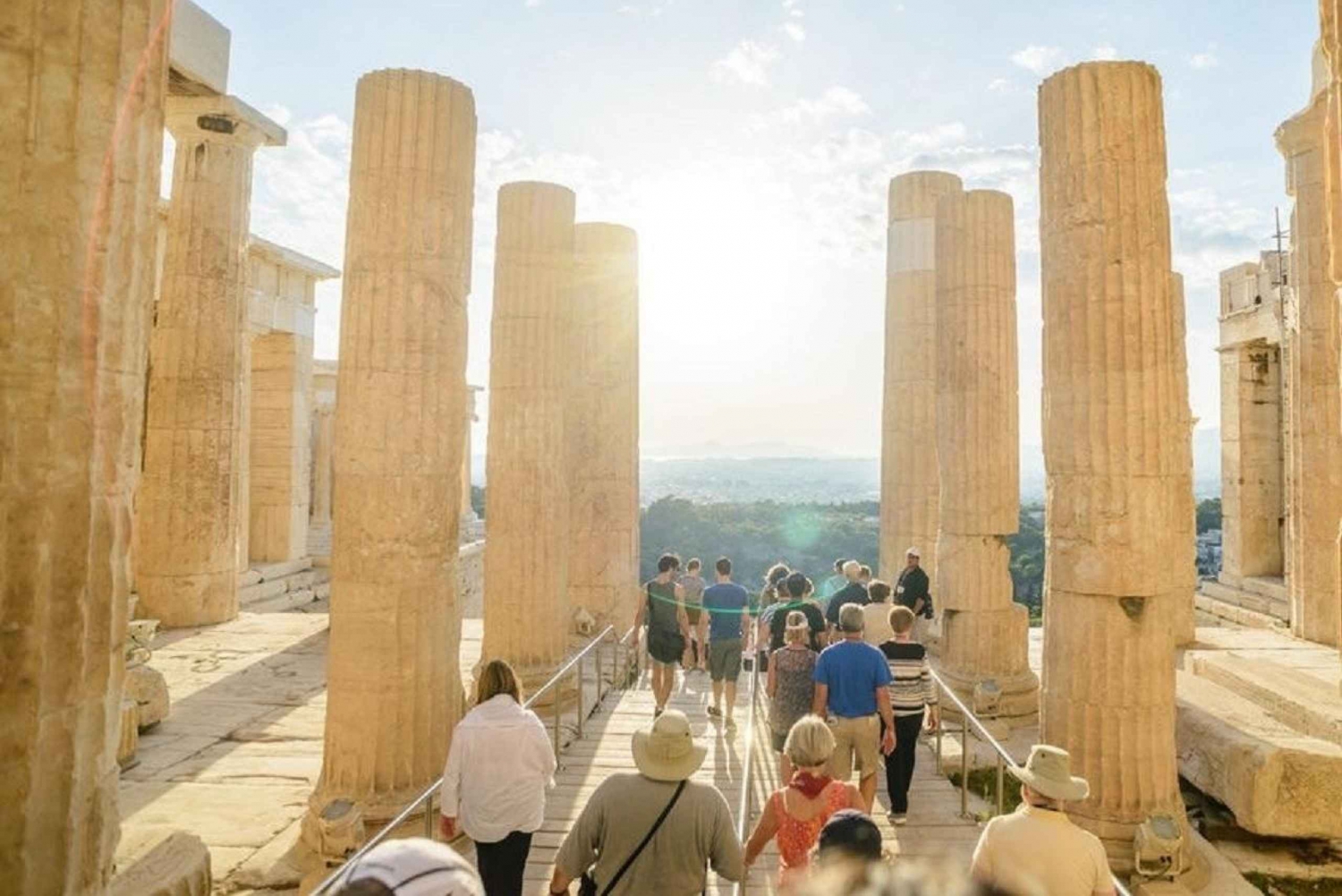Athene: Wandeltour met gids over de Akropolis met een Franse gids