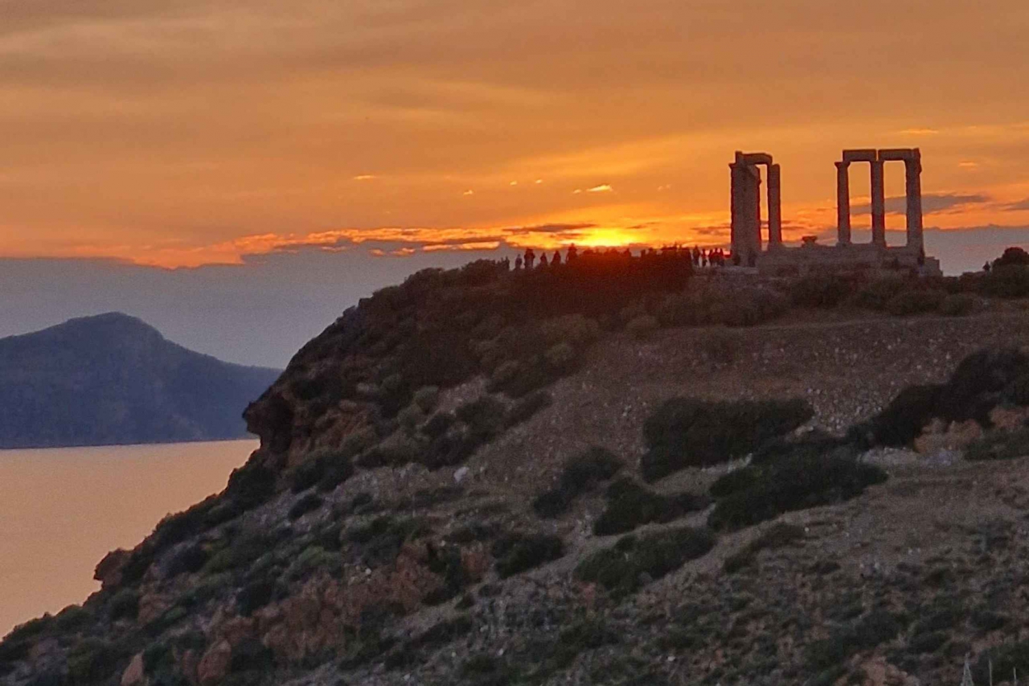Kap Sounio: Privat tur til Poseidons tempel ved solnedgang