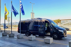Łatwy transfer vanem i minibusem: lotnisko w Atenach do portu Rafina
