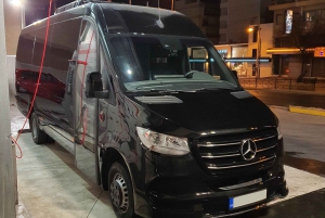 Łatwy transfer vanem i minibusem: lotnisko w Atenach do portu Rafina