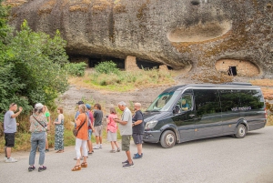 From Athens: Meteora Monasteries Bus Tour and Hidden Caves