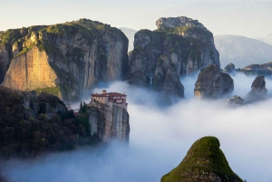From Athens: Meteora Monasteries Bus Tour and Hidden Caves