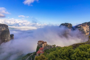 From Athens: Meteora Monasteries Bus Tour and Hidden Caves