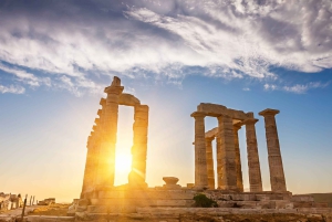 From Athens: Temple of Poseidon & Cape Sounion Half-Day Tour