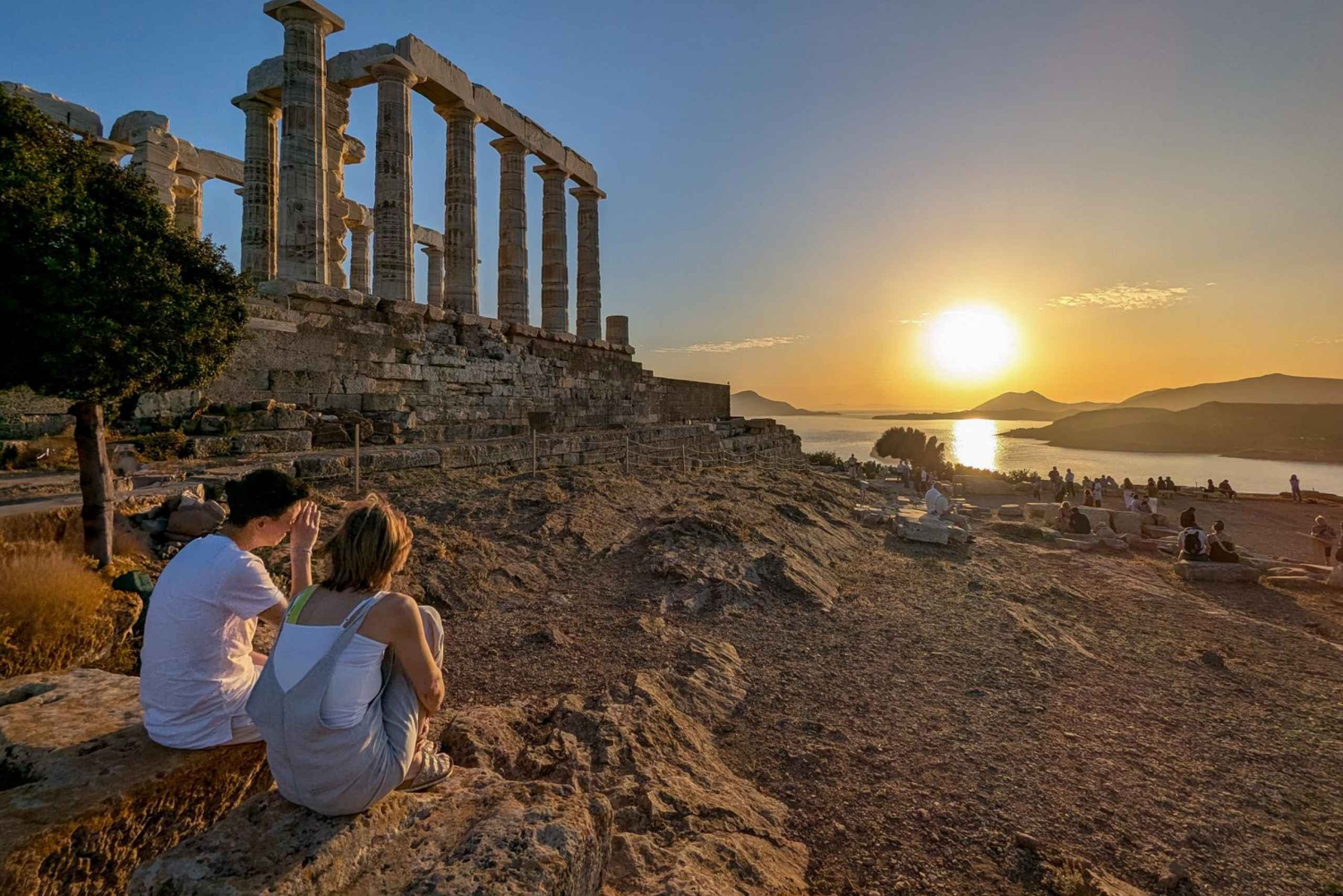 Tour privato di Sounion: solo il tuo gruppo e foto professionali