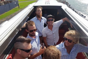 ワイヘケ島：2階建てバスで行くガイド付きワインの試飲ツアー