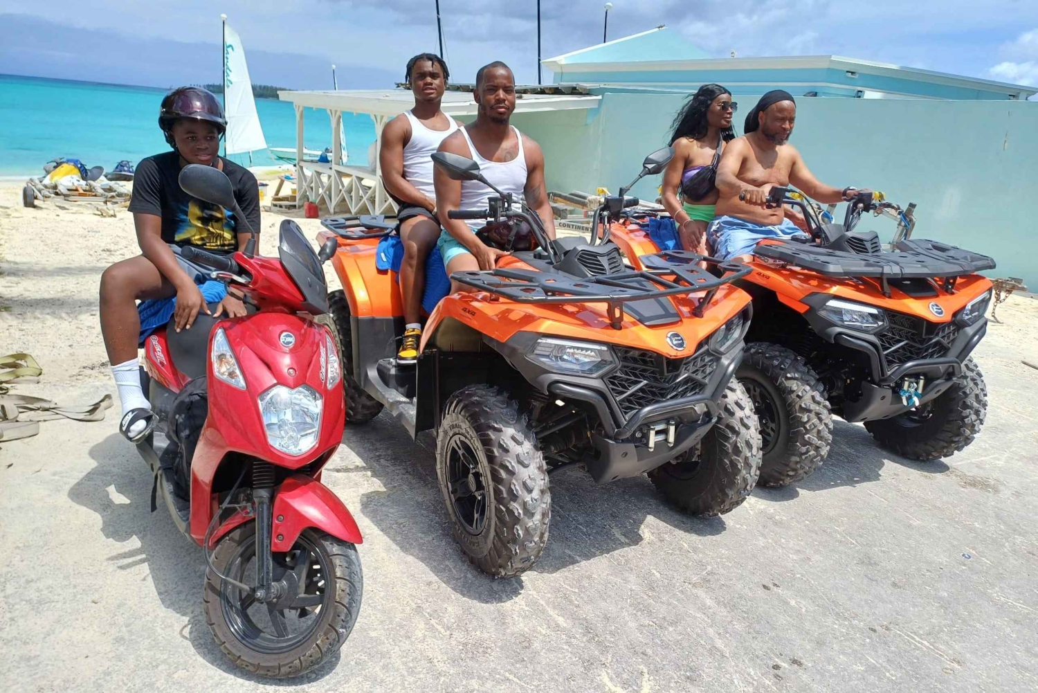 Nassau: Guided Scooter/ATV Rental or Tour w/Beach Day Bundle