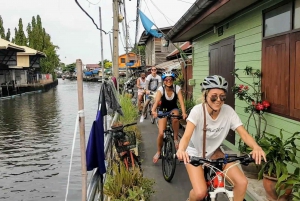 Bangkok: Bike and Canal Boat Tour with Lunch