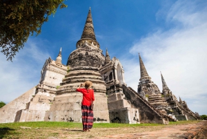 Fra Bangkok: guidet tur til Ayutthaya-templene med lunsj