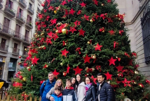 バルセロナ：クリスマスライトと隠れた街並みを巡るウォーキングツアーをご案内します