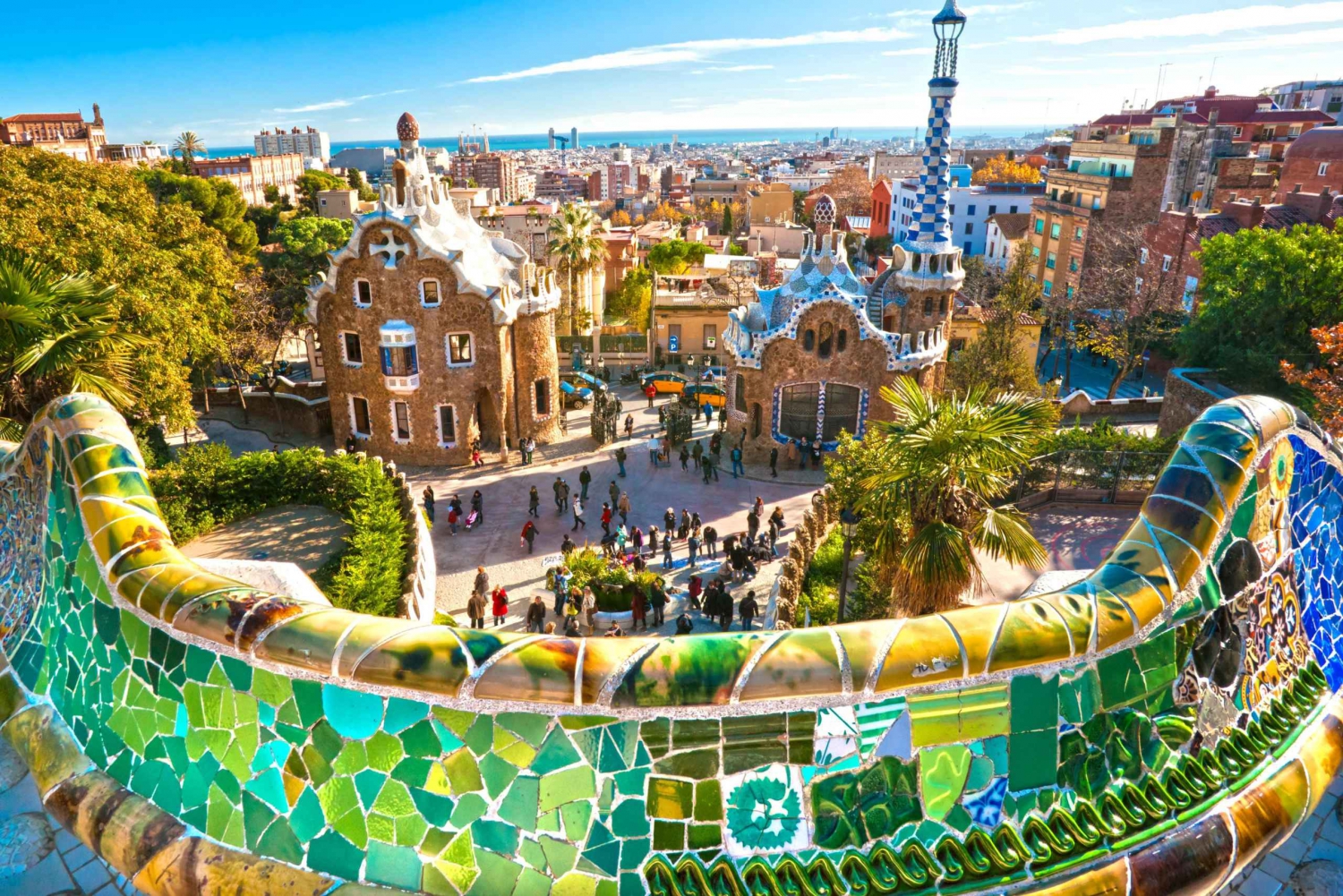 Barcelona: Park Güell: wycieczka z przewodnikiem z pominięciem kolejki