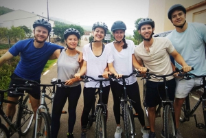 Från Sitges: Cykeltur med vingårdsbesök och provsmakning