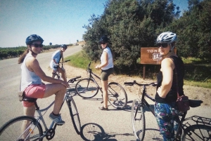 From Sitges: Cycling Tour with Winery visit and Tasting