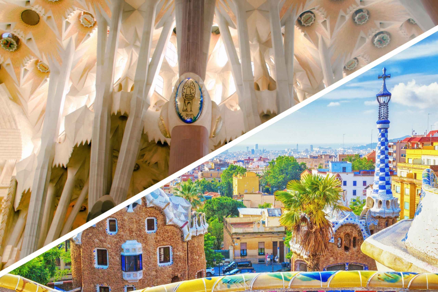 Barcelona: Sagrada Familia with Towers and Park Güell Tour