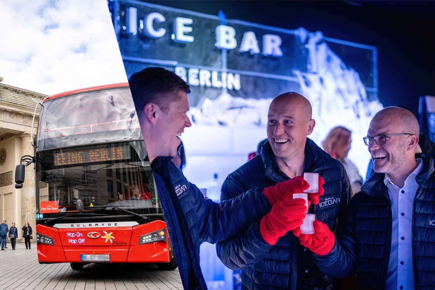 Berlin : Bus Hop-On Hop-Off et Ticket Icebar Combo