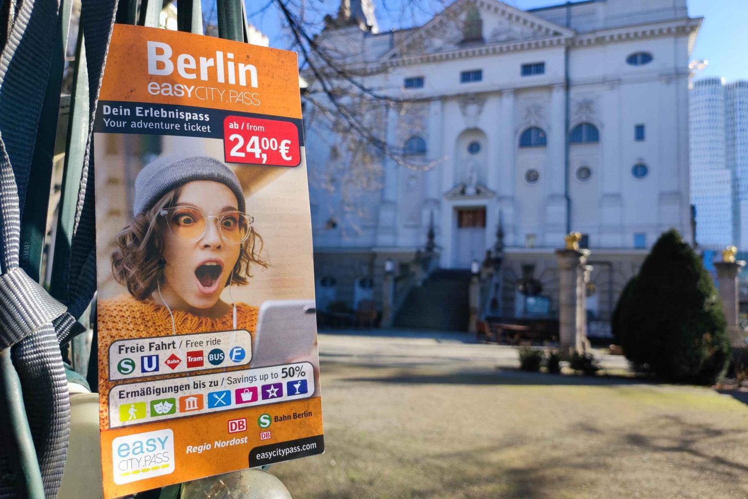 EasyCityPass Berlim: Transportes públicos e descontos na zona AB