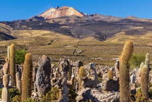 Excursão privada de 2 dias ao Salar de Uyuni com vulcão Tunupa