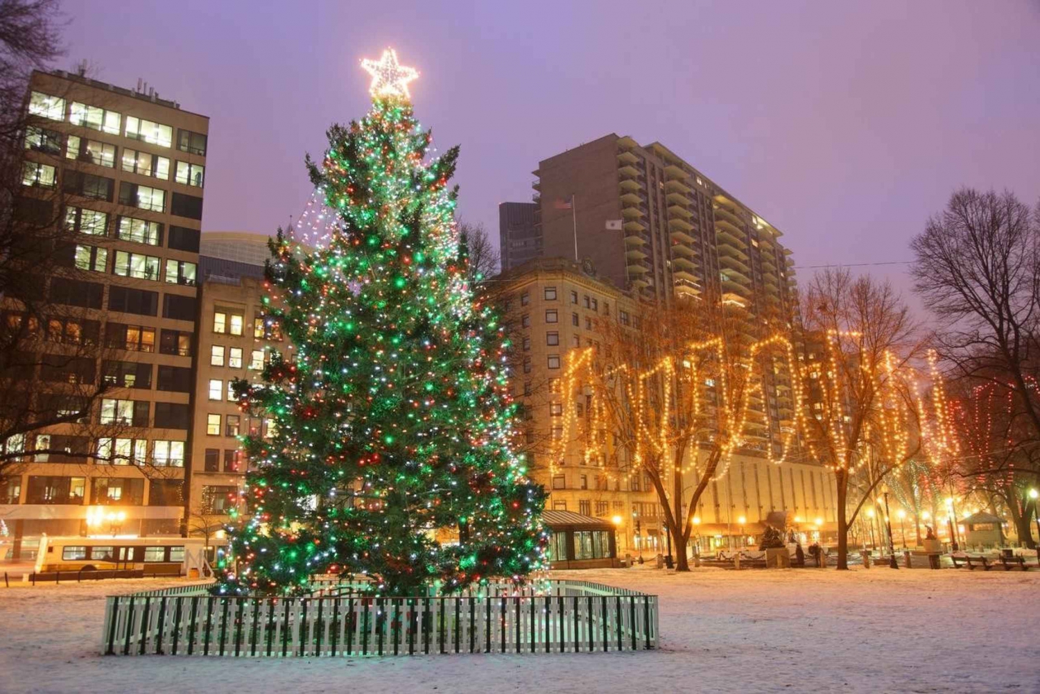 Boston: een privétour door Boston met kerstsfeer